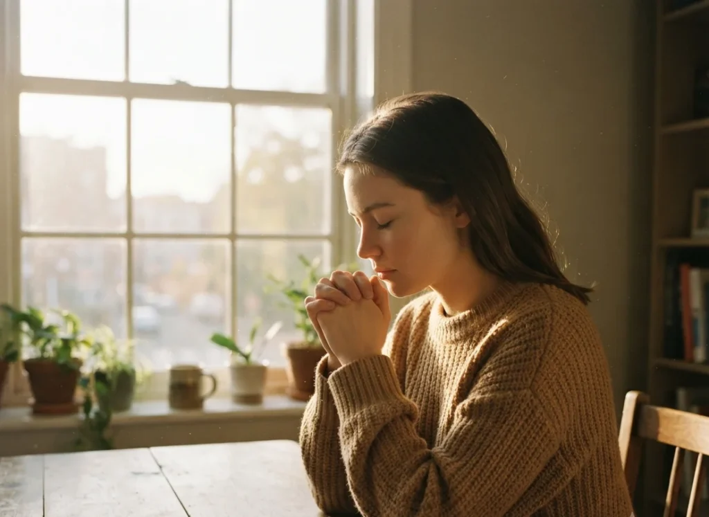 Prayer for good luck and blessings — sunrise symbolizing God's favor