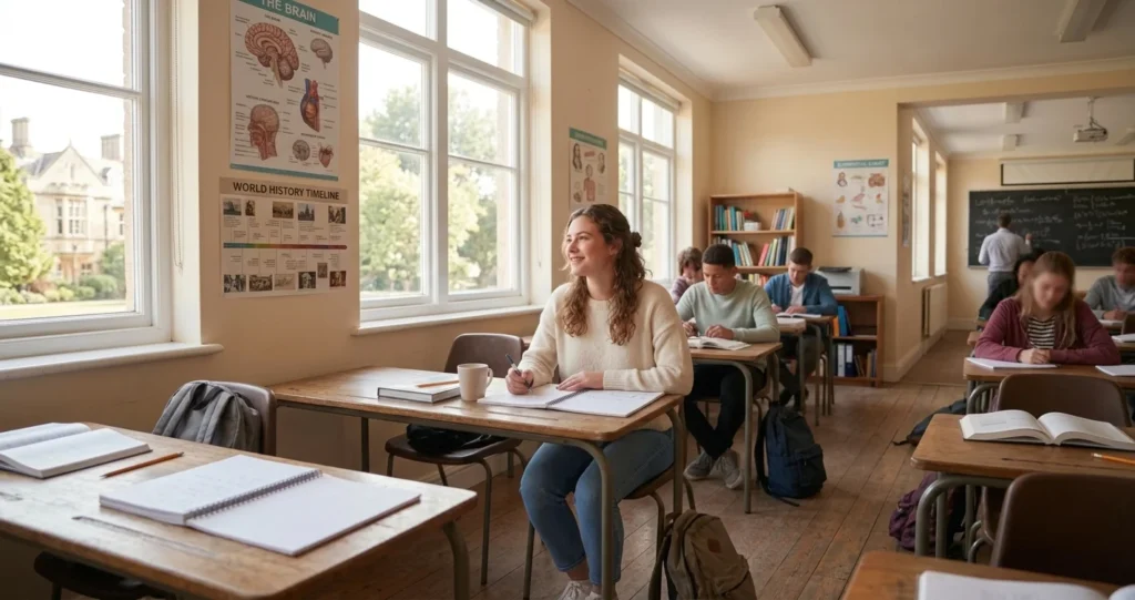 Prayer for Students: Prayers for Wisdom, Success & Protection Prayer for students — student sitting calmly at a classroom desk
